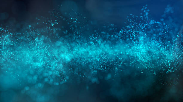 istock 4k clip of Abstract blue wave particle over dark background, digital technology and innovation concept 1425510176