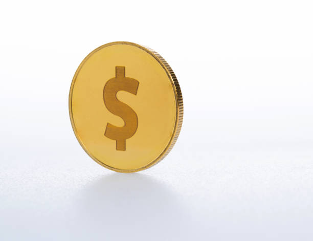 istock Gold coin with dollar sign 1425510642