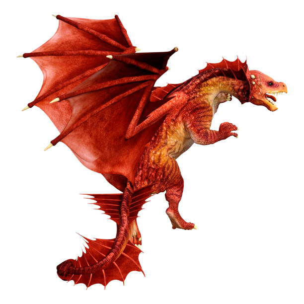 istock 3D Rendering Fairy Tale Dragon on White 1425511393