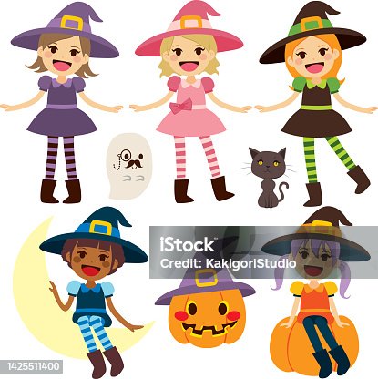 istock Cute Witch Collection 1425511400