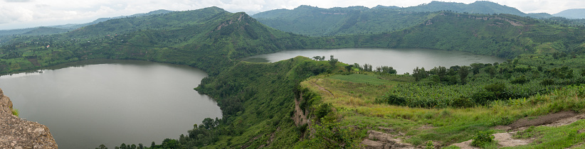 beautiful landscape full of vegetation and water in Uganda, Africa