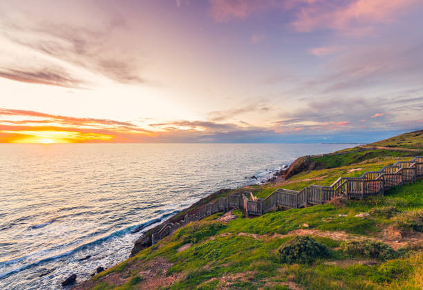 istock Hallett Cove boardwalk at sunset 1425523942
