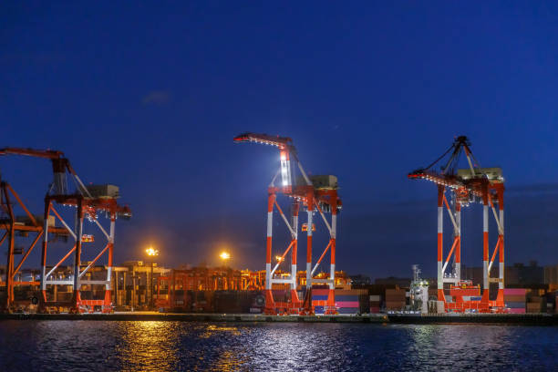 istock Night view of Tokyo bay area 1425541881