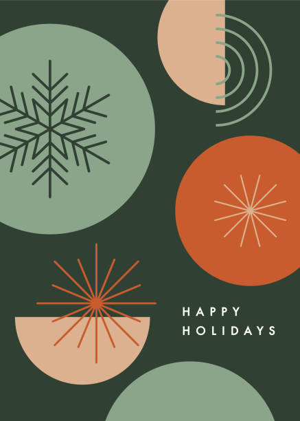 Happy holidays card with modern geometric background. Happy holidays card with modern geometric background. Stock illustration holiday shopping stock illustrations