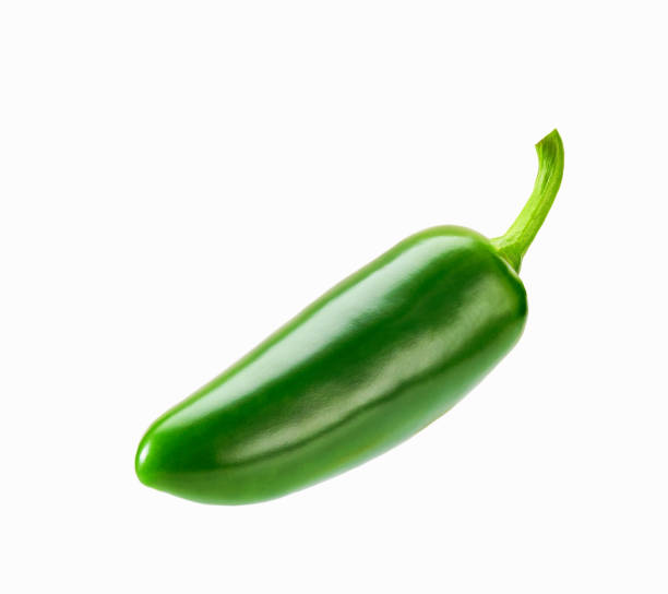 istock Single jalapeno pepper  isolated on white background. 1425559302