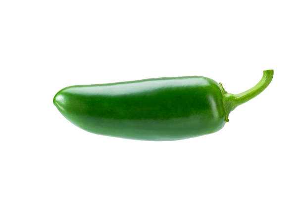 istock Single jalapeno pepper  isolated on white background. 1425559438