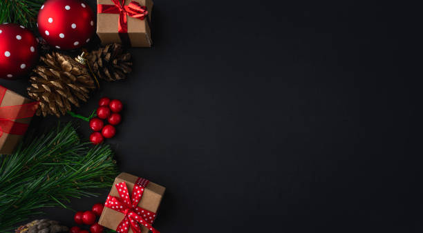 istock Christmas decoration on dark background 1425560642