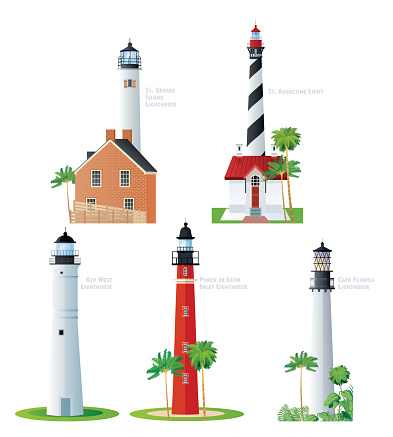 Vector Florida's lighthouses