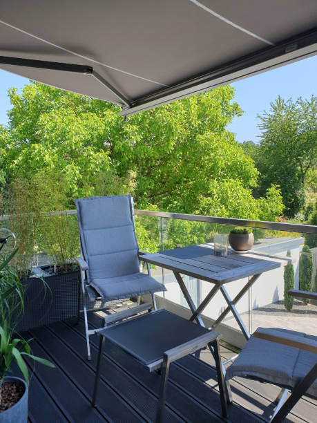 istock Sun protection awning for terrace and balcony 1425570722