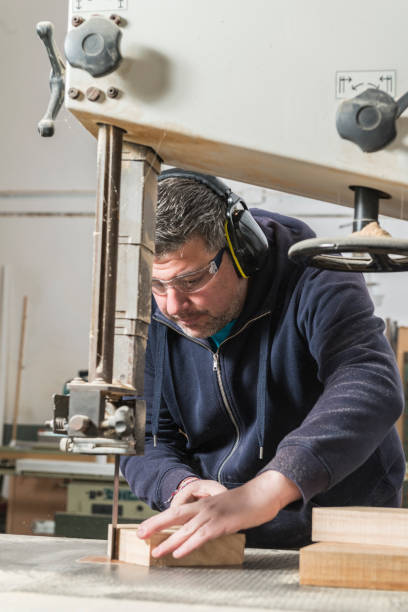 istock Male carpenter working in his carpentry workshop. 1425571696