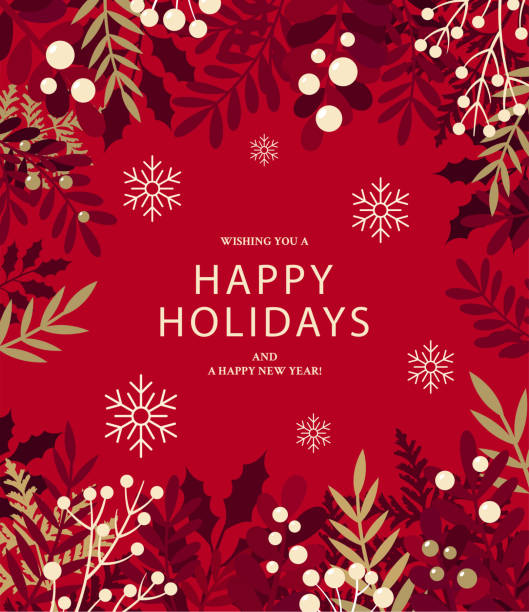 merry christmas background - holiday background stock illustrations