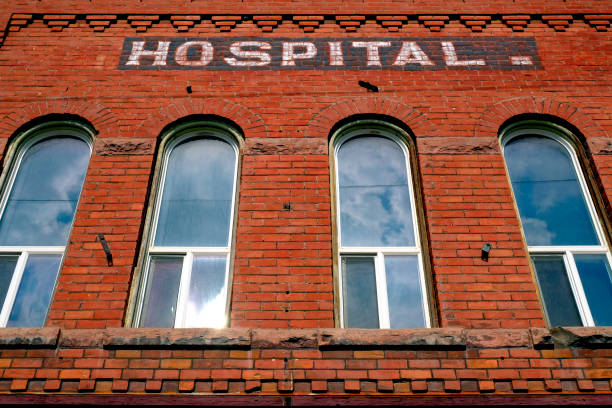istock Old Red Brick Hospital Building in Old Town 1425574112