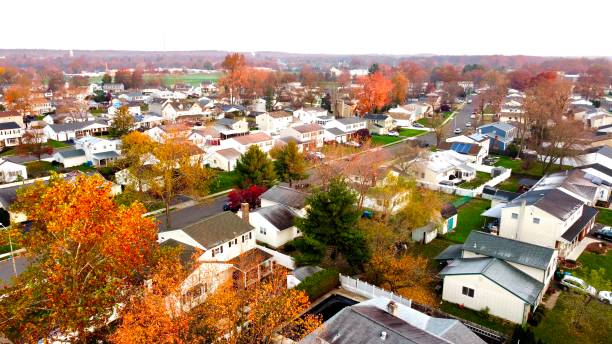 istock Drone Shot of the Suburbs 1425579029