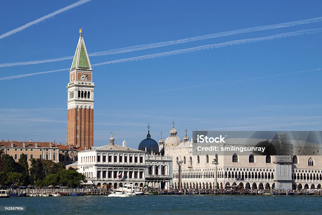 Venice on the horizon Venice city, Italy. View from the water Architecture Stock Photo