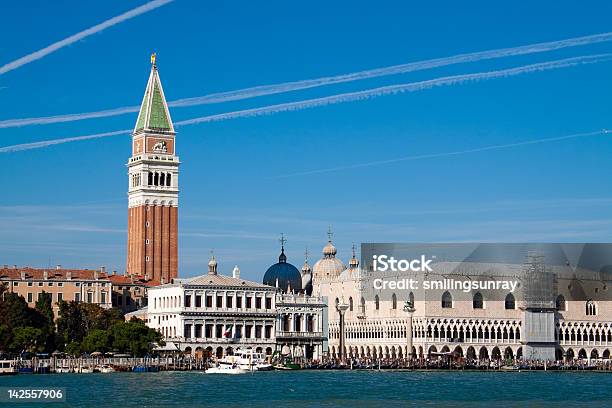 Venice On The Horizon Stock Photo - Download Image Now - Architecture, Bell Tower - Tower, Blue