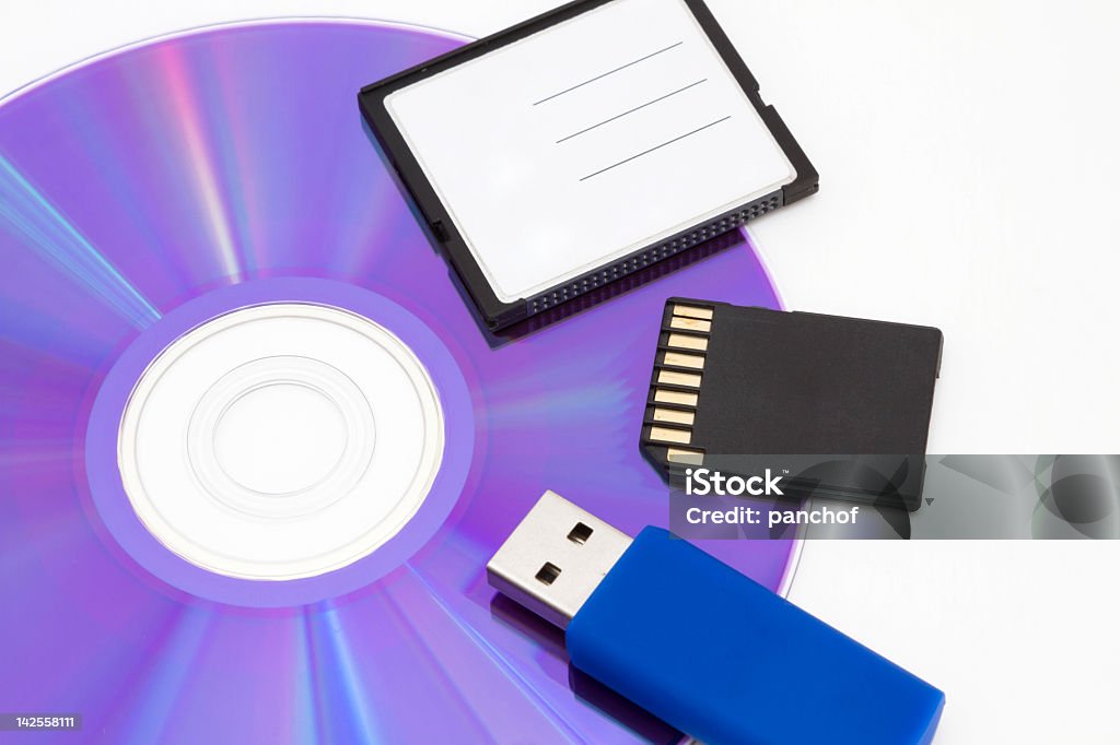 Strorage Device Data Card Data Storage Devices Stock Photo - Download Image Now - USB Stick, DVD ...