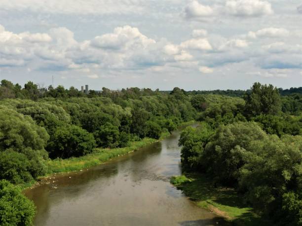 istock Aerial View of a River 1425584676