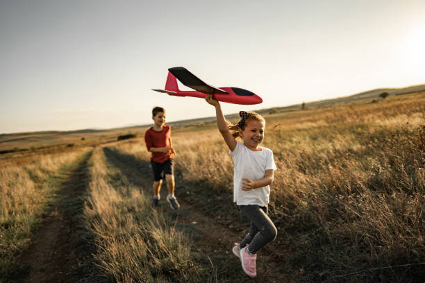 istock Brother and sister having fun 1425585552
