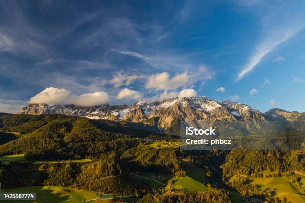 Autumn Dachstein Massif Styria Austria Stock Photo - Download Image Now - Austria, Austrian Culture, Autumn