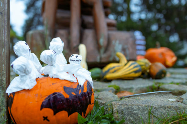 stilll life of Halloween decoration