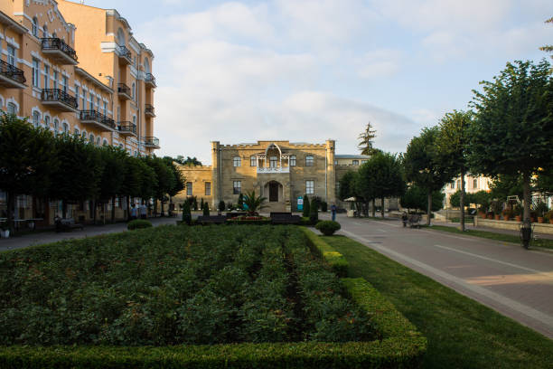 boulevard kurortny dans un lieu historique de kislovodsk - boulevard mansion road grounds photos et images de collection