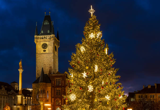 istock Old Town Square at Christmas time, Prague, Czech Republic 1425595955