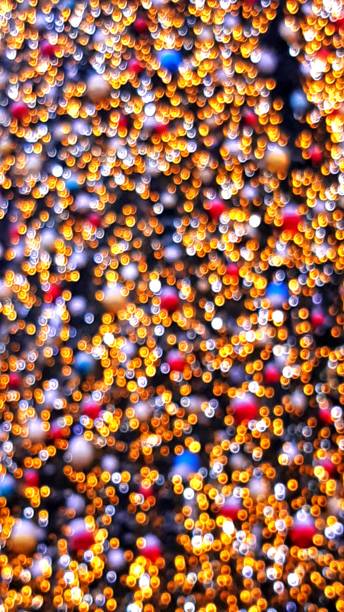 istock glare from the garland on the Christmas tree 1425602234