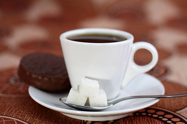 Coffee  and cookies stock photo