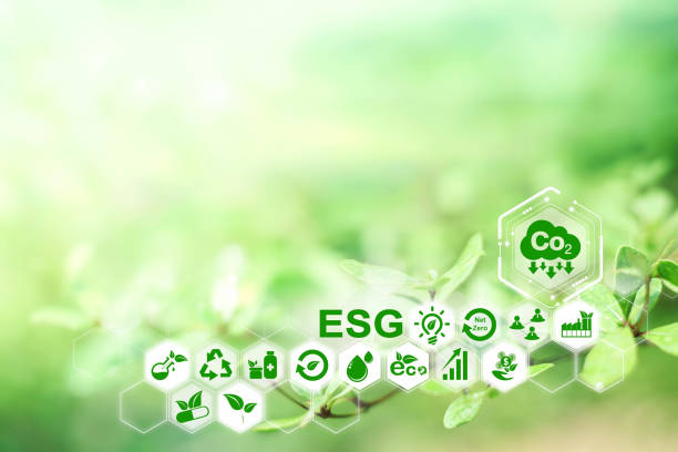 istock Sustainable energy and smart technology icon on blurred nature background, Environmental and Ecology concept. AI, Futuristic Smart virtual screen, Internet of things, social media, big data, metaverse 1425633160