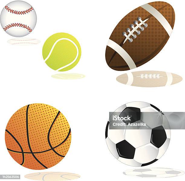 ボールセット - アメフトボールのベクターアート素材や画像を多数ご用意 - アメフトボール, アメリカンフットボール, イラストレーション