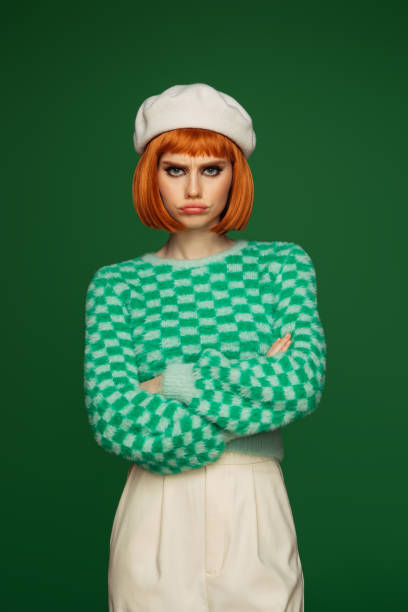 istock Beautiful emotional woman with bright make-up 1425636336