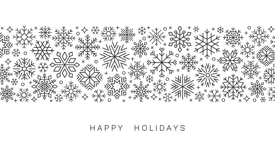 Christmas snowflake background. Vector illustration.
