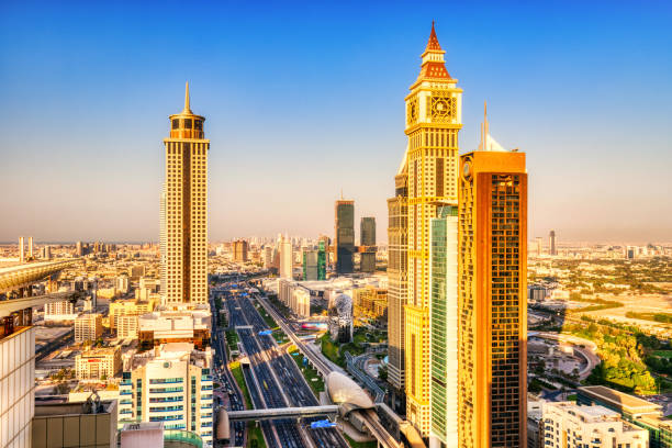 istock Dubai Skyline at Sunset, United Arab Emirates 1425651151