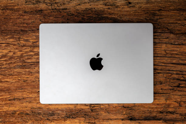 Apple macbook pro stock photo