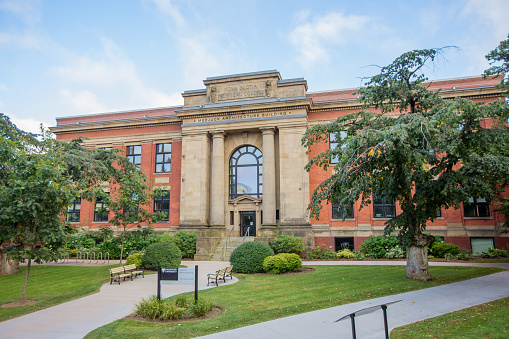 Portsmouth, Virginia, USA - December 17, 2016: Portsmouth Public Library in historic Porstmouth, Virginia.