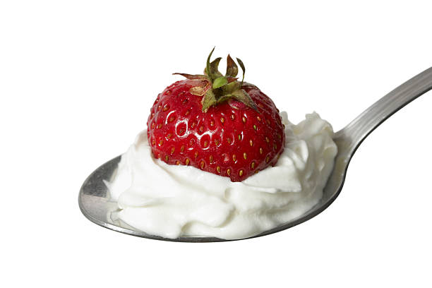 istock Strawberry with whipped cream 142566211