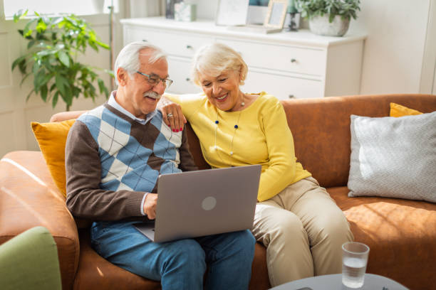istock Senior couple at home 1425664780