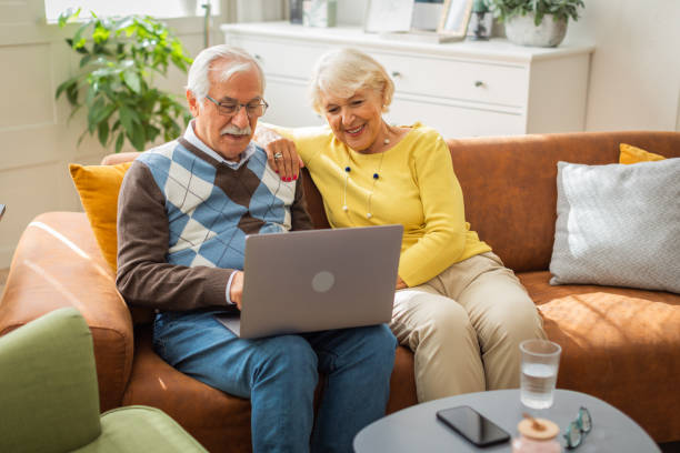 istock Senior couple at home 1425664786
