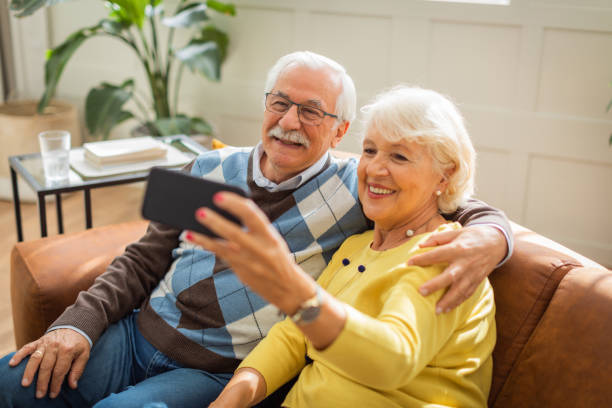 istock Senior couple at home 1425664838