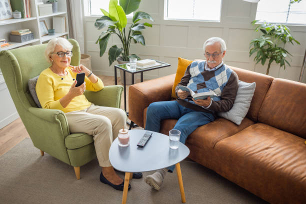 istock Senior couple at home 1425664991