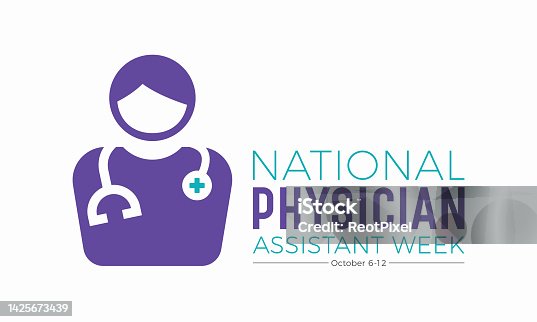istock National physician assistant week is celebrated every year in october 6-12. Template for banner, card, background. Vector illustration. 1425673439