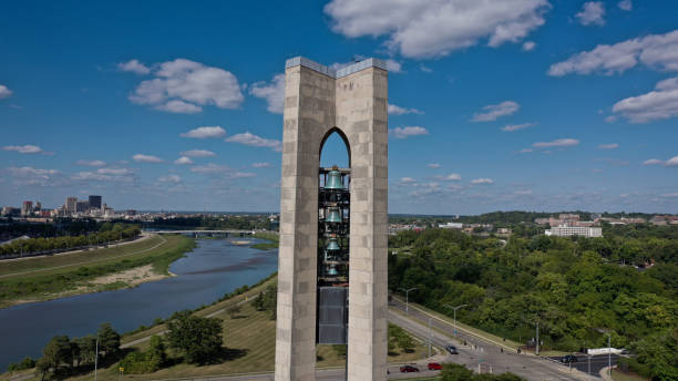 Carillon Bell Tower Famous Dayton Carillon Park carillon stock pictures, royalty-free photos & images