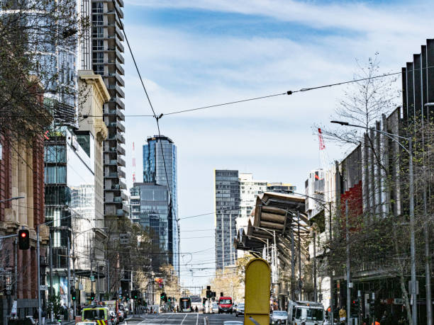istock Melbourne skyline street view 1425698315