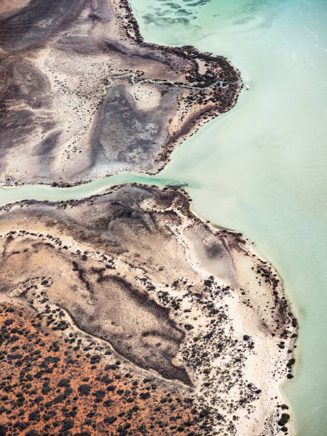 istock Aerial view of tidal dunes and water 1425706465