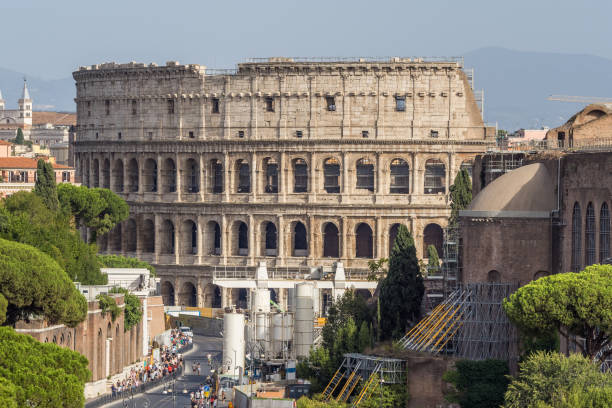 istock Roman Forum and Colosseum view 1425707267