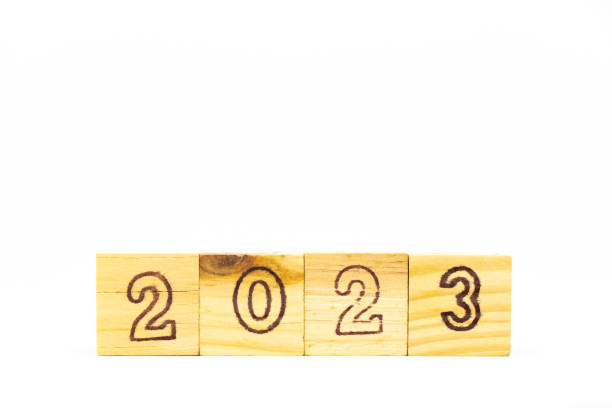 istock Alphabet letter block in word 2023 on white background 1425709056