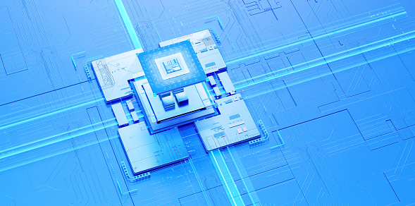 Srd Computer Background 3d Rendering Of Cyberpunk Ai Circuit Board Technology Background ...