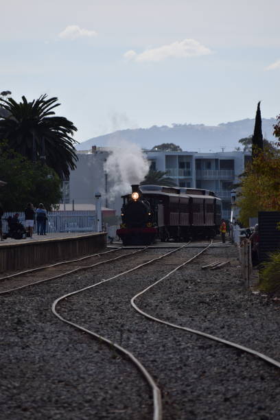 istock Steam train in the distance 1425726215