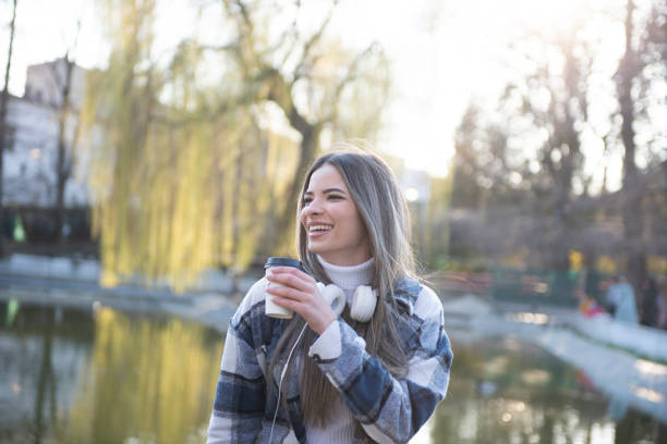 istock Girl enjoying coffee 1425727416