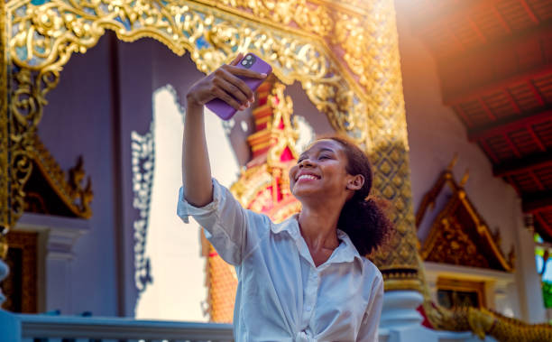 istock Tourist takes selfie 1425741703